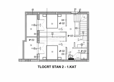 Vodice, trosobni dvoetažni stan s velikim vrtom, 113,37 m² - 25