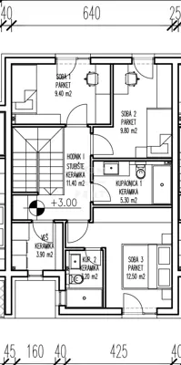 Centar, Četverosobna kuća, 114 m² - 9