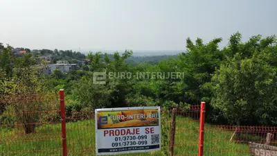 Building land, Šestine - panoramic view of Zagreb