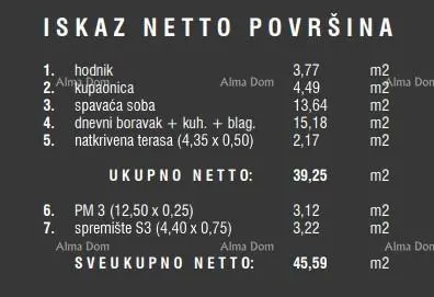 Stan 1. kat, Štinjan, Pula - novogradnja s parkirnim mjestom - 16