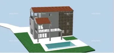 Stone house, Barban, 500 m² garden and conceptual project - 8