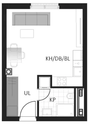 Wohnung zum Kauf in Delnice, 28,6 m²