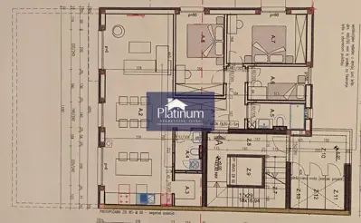 Pula veli vrh prizemlje, garaža, lift, 3 sobe - 3