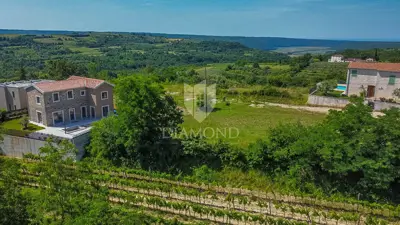 Building plot 1,335 m², Krasica - open view - 2
