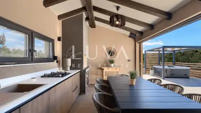 Haus 130 m², Hum - Pool und Jacuzzi - 13