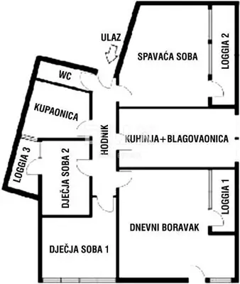RIJEKA, KOZALA - Wohnung mit 88 m² für die Unterbringung von bis zu 6 Arbeitern oder einer Familie, haustierfreundlich - 11