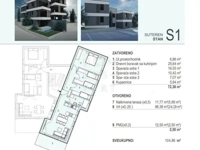 Šimuni, Comfortable 4-room apartment with garden - Šimuni, Pag - 11