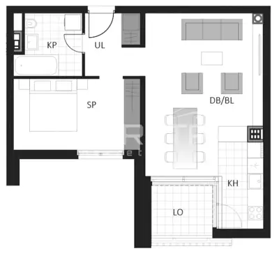 Wohnung 57,69 m², Delnice Zentrum - Neubau