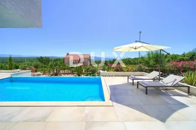 INSEL KRK, Umgebung der Stadt Krk - Luxuriöse Villa mit Infinity-Pool und Meerblick - 9