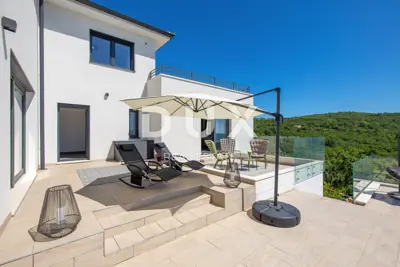 Villa 480 m², Mošćenička Draga - Panoramablick auf das Meer - 6