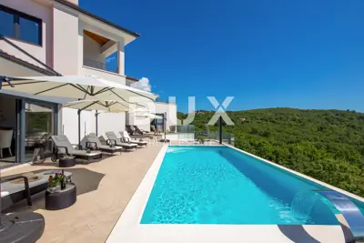 Villa 480 m², Mošćenička Draga - Panoramablick auf das Meer - 5