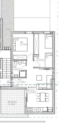 Apartment 72 m², Lovrečica - 2 Schlafzimmer und Terrasse - 2