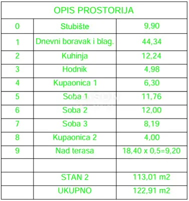 Stan 122,9 m², Crikvenica - prvi kat, bazen i garaža - 11