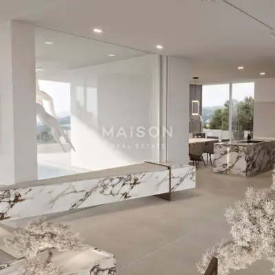 Designer-Villa bei Labin, Pool und Panoramablick - 19