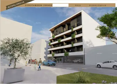 Wohnung S22 4. Stock, Pula Centar, 4 Schlafzimmer und Loggia