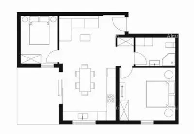 Verkauf - neue, moderne Wohnungen in der Nähe des Meeres, Peroj! Meerblick! Z1-S2 - 12