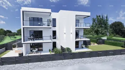 Verkauf - neue, moderne Wohnungen in der Nähe des Meeres, Peroj! Meerblick! Z1-S2