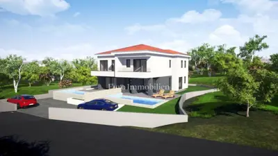 Semi-detached house 128 m², Malinska, pool and garden - 3