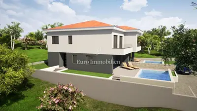 Semi-detached house 128 m², Malinska, pool and garden - 6