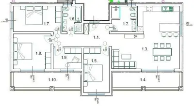 Wohnung 120 m², Pula Centar, 3 Schlafzimmer und 2 Terrassen - 5