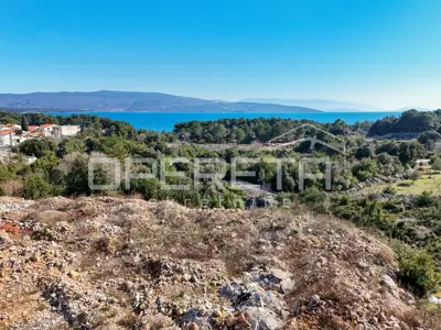 Građevinsko zemljište, Krk, pogled na more i blizina centra