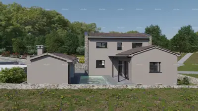 Villa 124 m², Orbanići - pool and summer kitchen