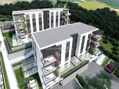 Makarska - Baugrundstück mit Projekt für 16 Wohnungen