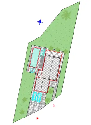 Bauland, Vižinada - Projekt und Baugenehmigung