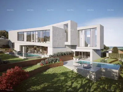 Kaštelir – građevinsko zemljište, 603 m², s pravomoćnom građevinskom dozvolom i pogledom na more