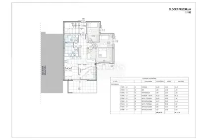 Stan 94 m², Omišalj na Krku - 3S + DB, 2 terase - 5