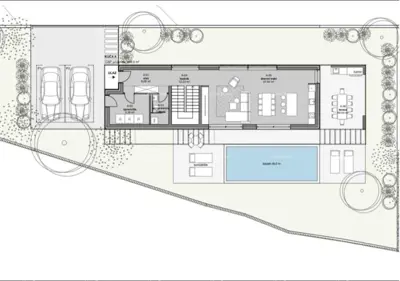 Kanfanar, modern house in shell construction phase - 5
