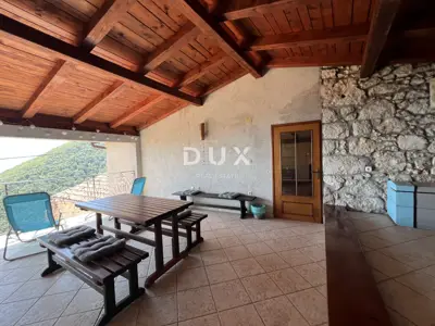 Kamena kuća 100 m², Mošćenička Draga - panoramski pogled na more - 4