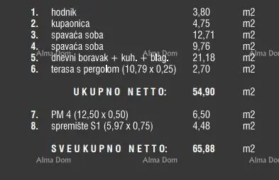 Stan 9D, Štinjan - 2 spavaće sobe, terasa i parkirno mjesto - 16