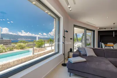 Villa on Krk, Šotovento, sea view and privacy - 11