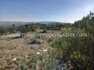 Landwirtschaftsfläche 3.440 m², Otok Brač - Aussicht und Olivenhain - 5