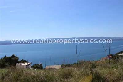 Grundstück 787 m², Omiš, Meerblick - 4