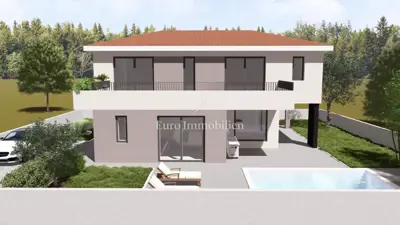 Građevinsko zemljište, Malinska na Krku - projekt za kuću 170 m² - 6