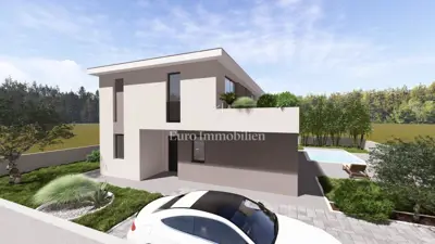 Građevinsko zemljište, Malinska na Krku - projekt za kuću 170 m² - 8
