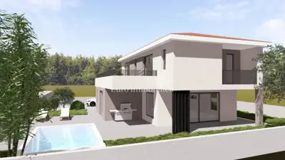 Građevinsko zemljište, Malinska na Krku - projekt za kuću 170 m² - 2