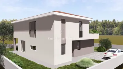 Građevinsko zemljište, Malinska na Krku - projekt za kuću 170 m² - 9