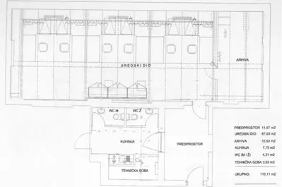 Lease, Zagreb, D.grad, Trg bana J. Jelačića, com.space, 110 m², in the attic - 5