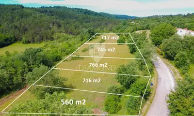 Building plot 561 m², Buje - quiet location