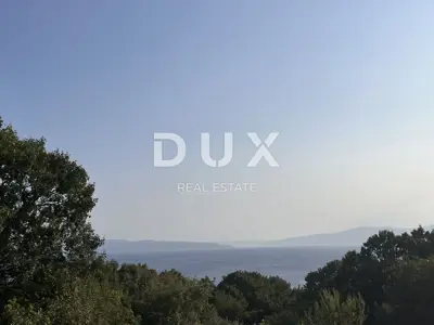 Baugrundstück, Kostrena Sveta Lucija - Panoramablick auf das Meer