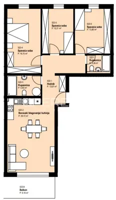 Prodaja, Stan, Žitnjak, II. Struge, 4s, 104 m² - 12