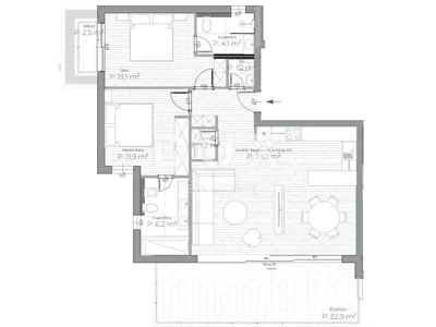 Wohnung zur Miete in Opatija - Centar, 130 m² - 22