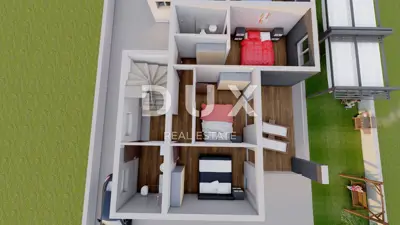 Doppelhaus 199,6 m², Vrsi - privater Pool und Terrasse mit Meerblick - 9