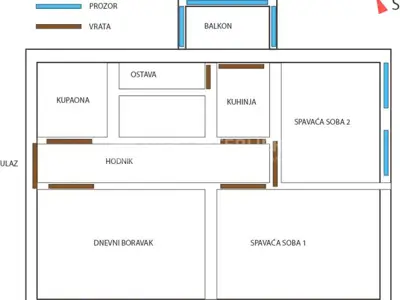 Stan 71 m², Donji grad - trosoban, lift i loggia - 22