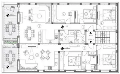 2-room apartment on the 2nd floor of a new building, Novalja - 11