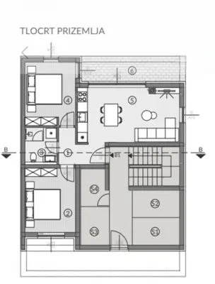 Stan 71,76 m², Valdebek, vrt i natkrivena terasa - 9