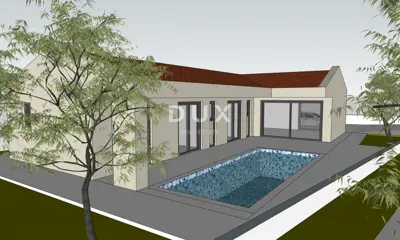 Istra, Marčana, building plot, 681 m², project